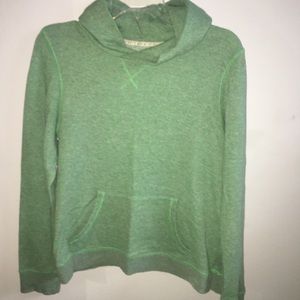 Green pull over sweatshirt